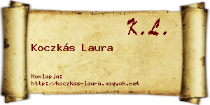 Koczkás Laura névjegykártya
